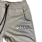 Pantalone tuta sgarzato grigio mélange - Wolli®