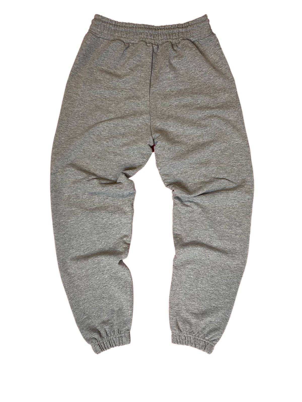 Pantalone tuta sgarzato grigio mélange - Wolli®
